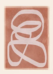 Anelli astratti in terracotta