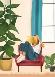 Un momento di lettura in intimità