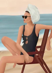 Stile da spiaggia disinvolto