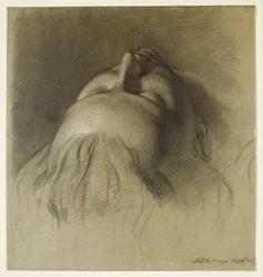 Il sonno di Parisina - Studio per la testa di Parisina