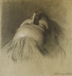 Il sonno di Parisina - Studio per la testa di Parisina