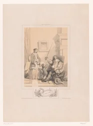 Padre mostra il fioretto al figlio piccolo