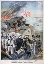 Sbarco delle truppe a Guantanamo, Cuba, 1898