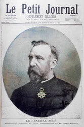 Generale Zede, governatore militare di Lione, Francia, 1895