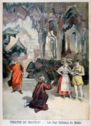 Rappresentazione di Les Sept Chateaux du Diable, Théâtre du Châtelet, Parigi, 1896