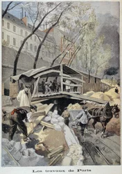 Cantiere a Parigi - in "Le petit journal" del 14/05/1899