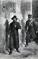 Javert insegue Valjean, illustrazione da 