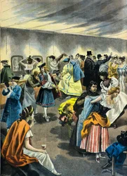 Le bœuf gras a paris en 1896 , i preparatori al palazzo dell