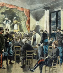 Le theatre aux armeses , spettacolo di cacciatori alpini