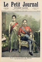 Il re e la regina del Siam, illustrazione da «Le Petit Journal», 10 giugno 1893