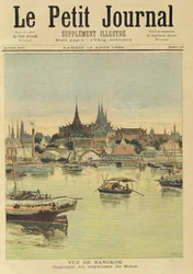 Veduta di Bangkok, da «Le Petit Journal», 12 agosto 1893