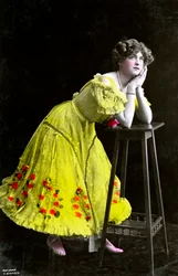 Gabrielle Ray 1883-1973, attrice inglese, inizio XX secolo
