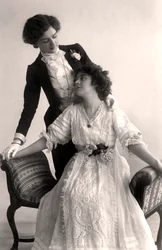 Lily Elsie e Adrienne Augarde, attrici inglesi