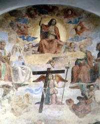 Il Giudizio Universale (dettaglio raffigurante Cristo in Maestà)