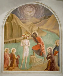 Cella 24: Cristo battezzato (affresco)