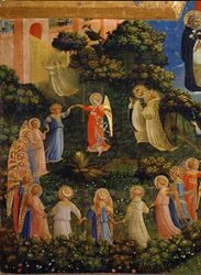 Danza degli angeli e dei giusti in Paradiso