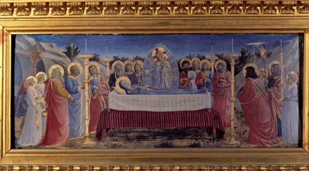 Il funerale della Vergine. Predella