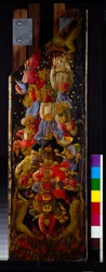 Due pannelli dal Giudizio Universale che mostrano l