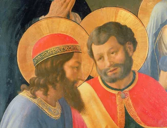 Deposizione dalla Croce (dettaglio di due santi)