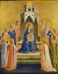 Madonna con Bambino in trono e dodici angeli