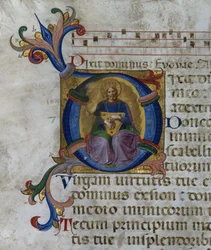 Ms 531 f.169v Iniziale istoriata 