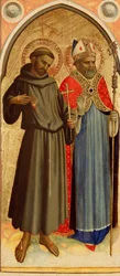 San Francesco e un santo vescovo