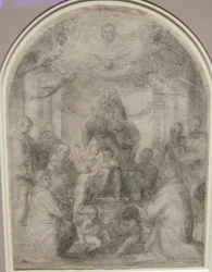 madonna col bambino e santi