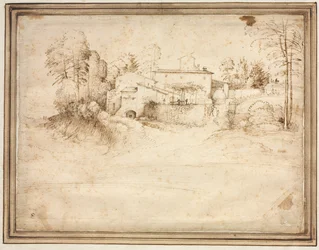 Cascina sul pendio di una collina