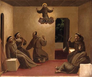 Apparizione di San Francesco ad Arles Scene della vita di San Francesco d