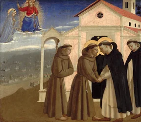 Incontro di san Francesco e san Domenico, Scene della vita di san Francesco d
