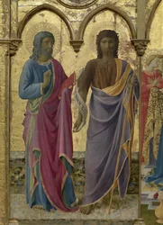 Santi Giovanni Battista e Giovanni Evangelista. Polittico di Cortona, ca. 1437