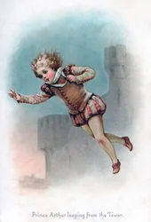 Il principe Arturo che salta dalla torre