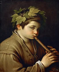 Ragazzo che suona il flauto