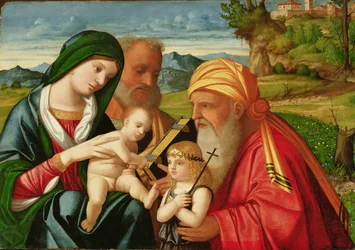 Sacra Famiglia con San Simeone e Giovanni Battista, inizio XVI secolo