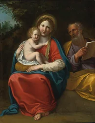 La Sacra Famiglia in un paesaggio