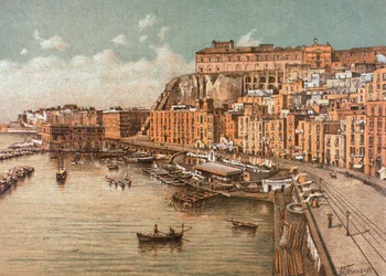 Il quartiere di Santa Lucia, a Napoli