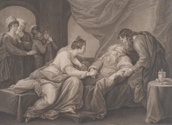 Re Lear e Cordelia, Shakespeare, Re Lear, Atto 4, Scena 7, ca. 1783