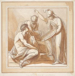 Mercurio, Minerva e Paride