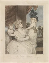 Ritratto di Jane Stanhope con i suoi due figli
