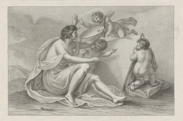 Frontespizio con la personificazione della pittura