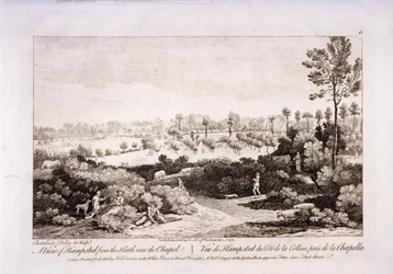 Vista di Hampstead Heath, Hampstead, Londra, 1752