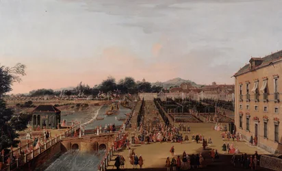 Ferdinando VI e Barbara di Braganza nei Giardini di Aranjuez, 1756