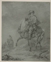 Cavalieri in un paesaggio