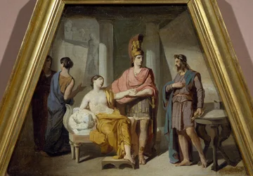 Alessandro cede la sua amante Campaspe ad Apelle, di Francesco Coghetti