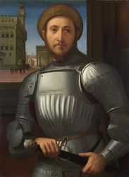 Ritratto di un uomo in armatura, c. 1510