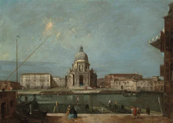 Veduta del Canal Grande, Venezia, con la chiesa di Santa Maria della Salute