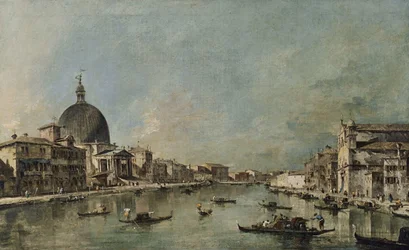 Canal Grande con San Simeone Piccolo e Santa Lucia