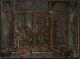 Cerimonia pontificia in SS. Giovanni e Paolo, Venezia, 1782