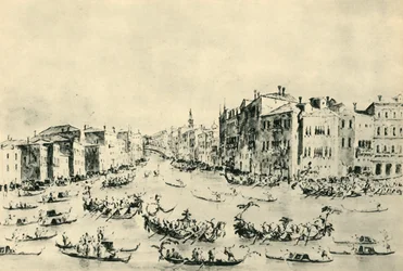 Regata sul Canal Grande, Venezia, metà-fine XVIII secolo, 1943