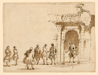 Schizzo per una ricezione a Palazzo Surian